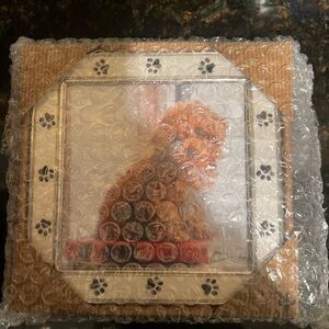 BRAND NEW 4X4 WHITE PAW PRINT FRAME
